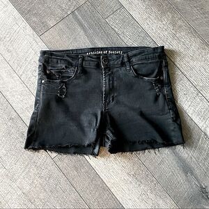 Articles of Society Black Cut-Off Jean Shirts. Size 29.